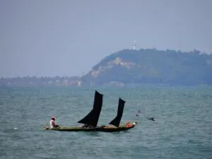 Morro de São Paulo Fotografado da Praia de Guaibim